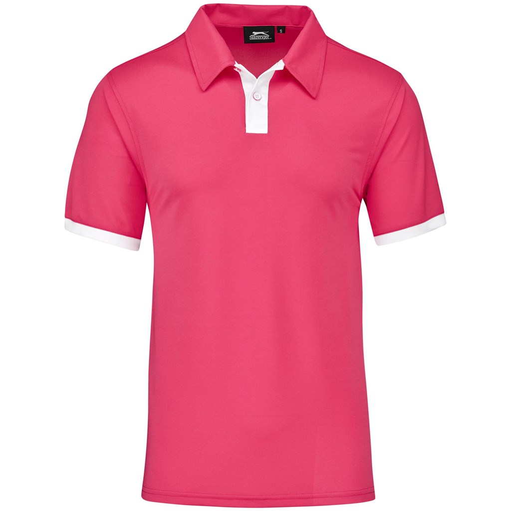 Mens Contest Golf Shirt - Pink - Image 2