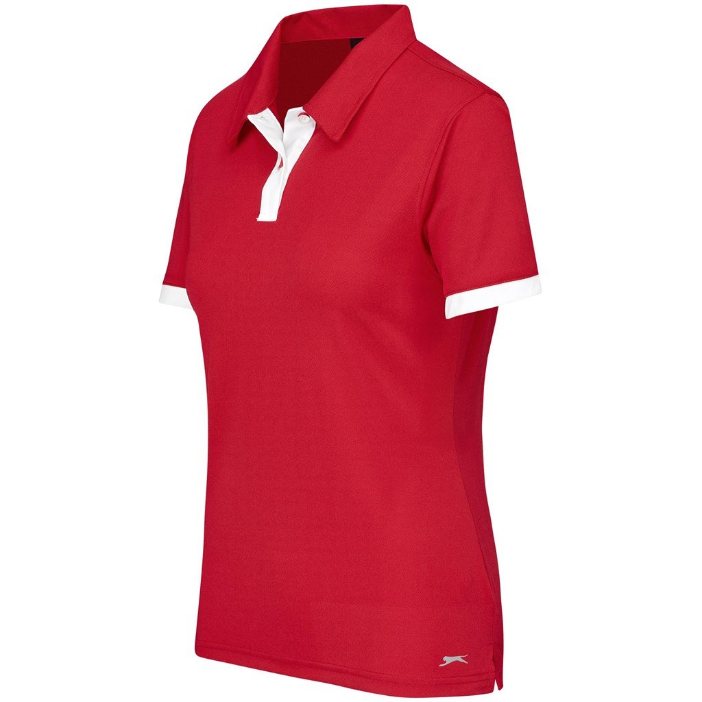Ladies Contest Golf Shirt - Red - Image 4