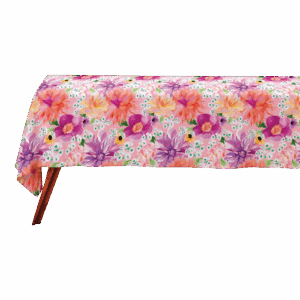 Teas & C's Dahlia Daze Cotton Rectangular Tablecloth