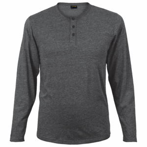 145g Henley Long Sleeve T-Shirt Mens