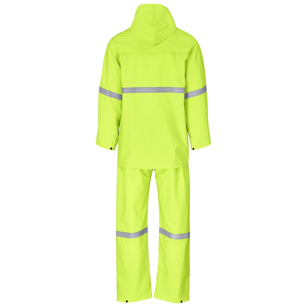 Light Duty Tornado Hi-Viz Reflective Rubberised Rainsuit - Yellow - Image 3